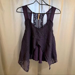 🎉PRICE DROP🎉Free People Lace Layered Racerback Tank